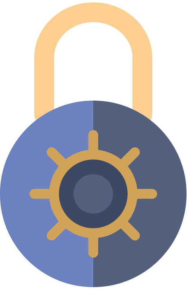 Locked Flat Icon vector