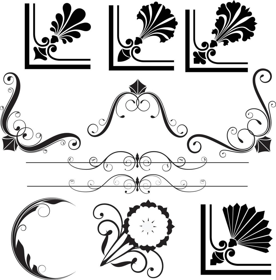 elementos decorativos 04 vector