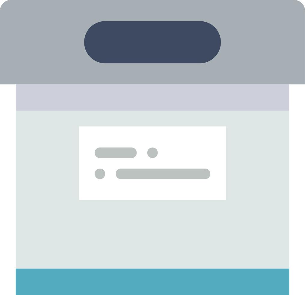 Archive Flat Icon vector