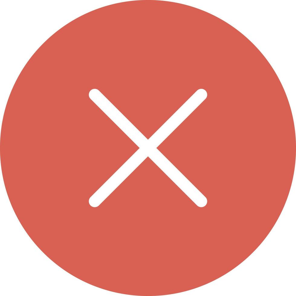 Error Flat Icon vector