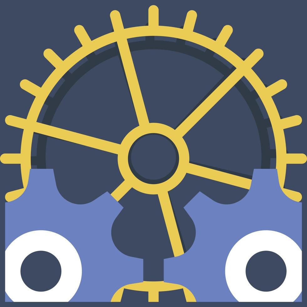 Settings Flat Icon vector