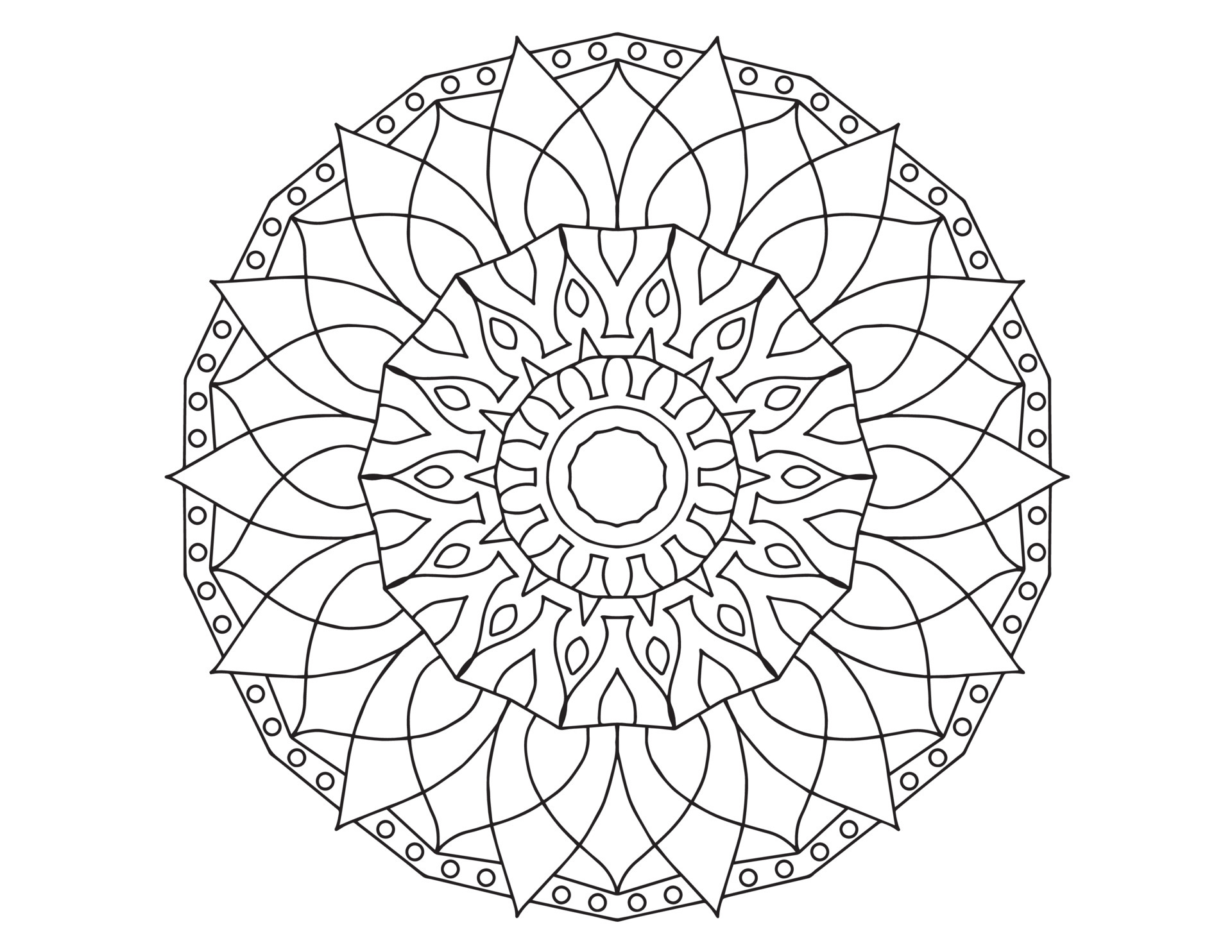 mandala black and white tattoo coloring page circle ornaments 5197766 vector art at vecteezy