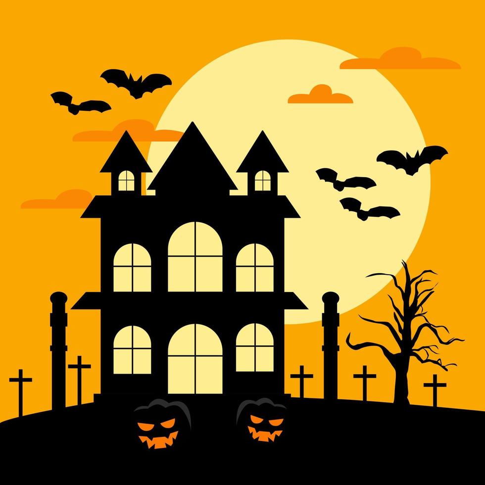 Halloween invitation poster vector