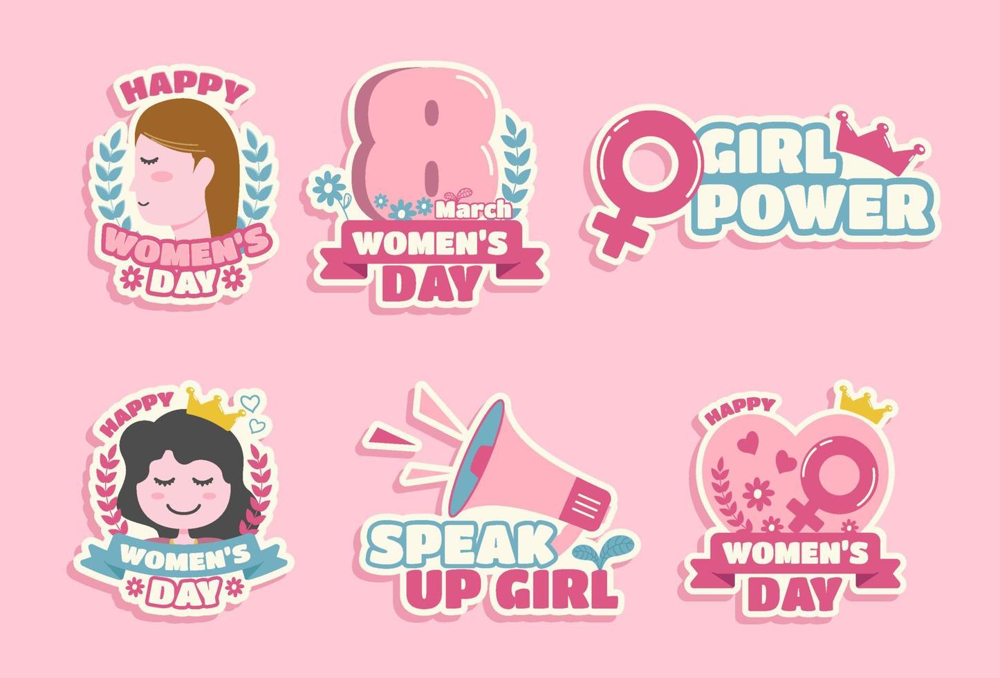 International Womens Day Sticker vector