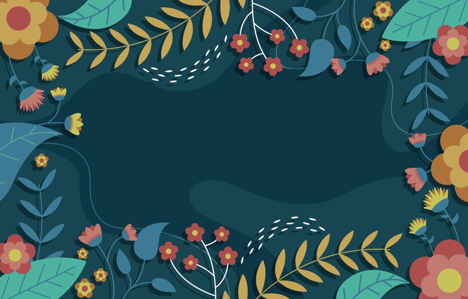 hermoso fondo de flores florecientes vector