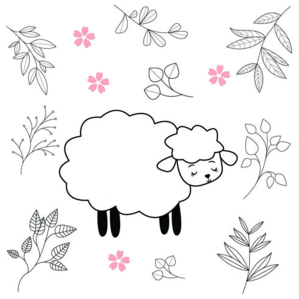 patrón infantil impecable con lindos animales en estilo blanco y negro. ilustración vectorial hermosos animales texturas creativas para niños escandinavos para tela, envoltura, textil, papel pintado, ropa. vector