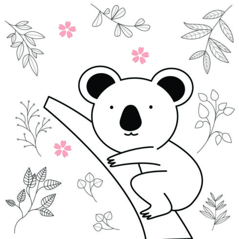 patrón infantil impecable con lindos animales en estilo blanco y negro. ilustración vectorial hermosos animales texturas creativas para niños escandinavos para tela, envoltura, textil, papel pintado, ropa. vector