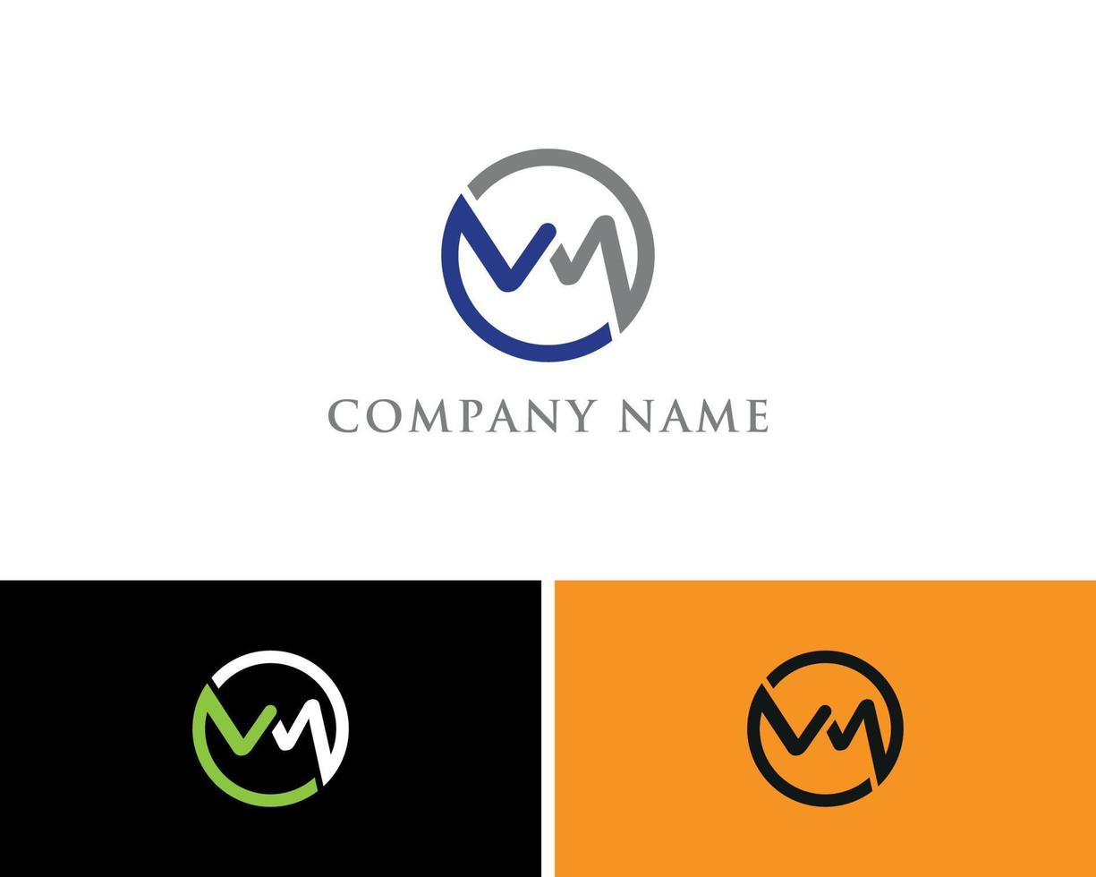 VW Circle Logo Design Template vector