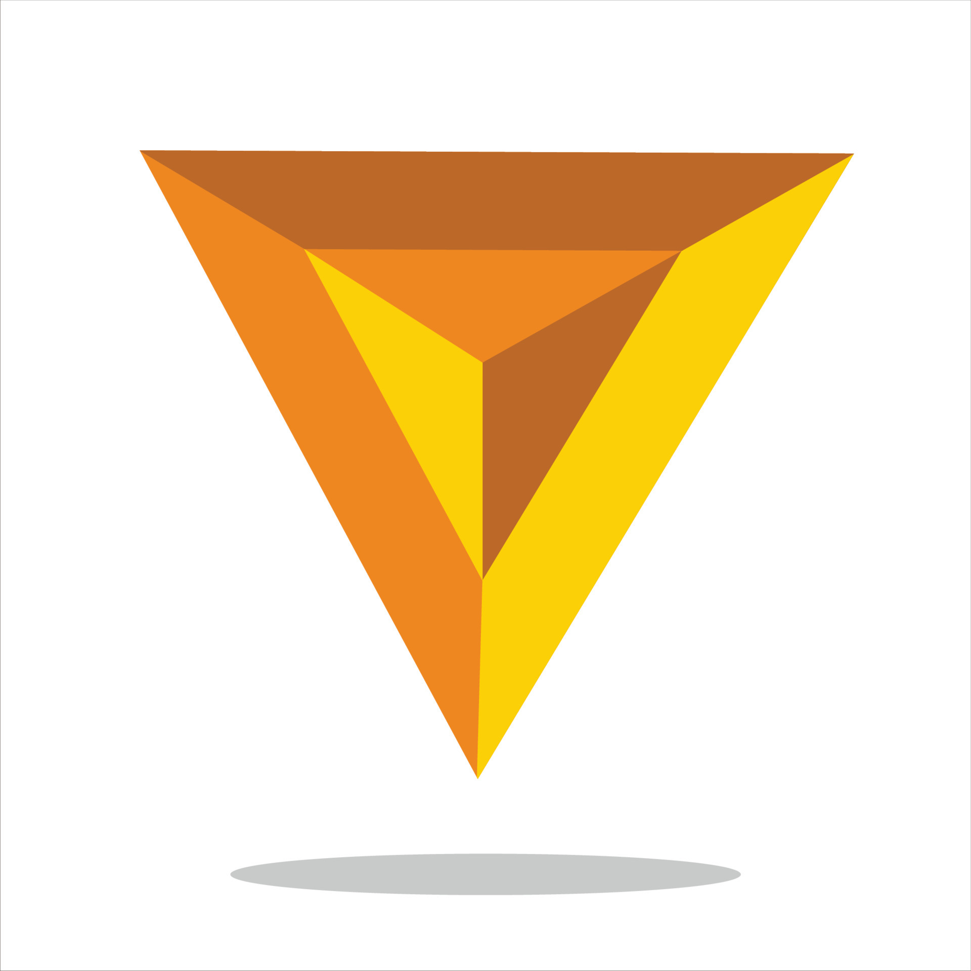 3d triangle symbol 5198326 Vector Art at Vecteezy