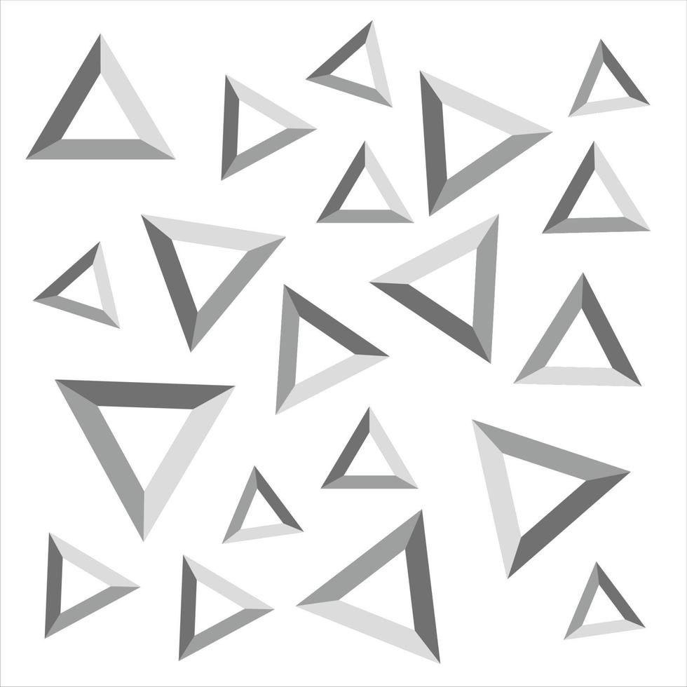 Abstract triangular background. Gray geometric pattern. vector