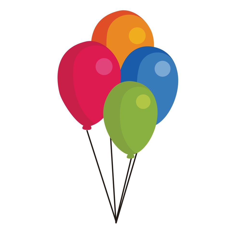 colorfull ballon vector design