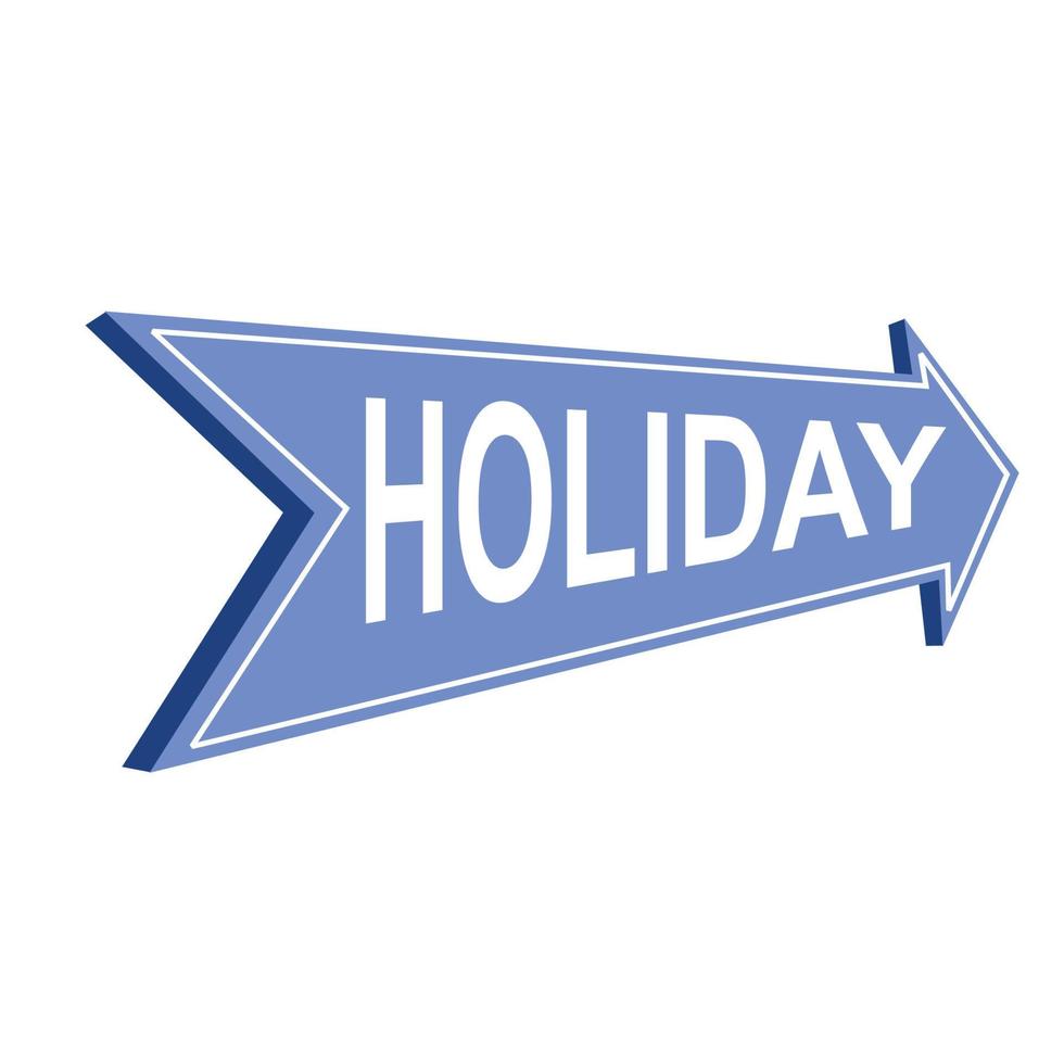 arrow direction with holiday text vector design