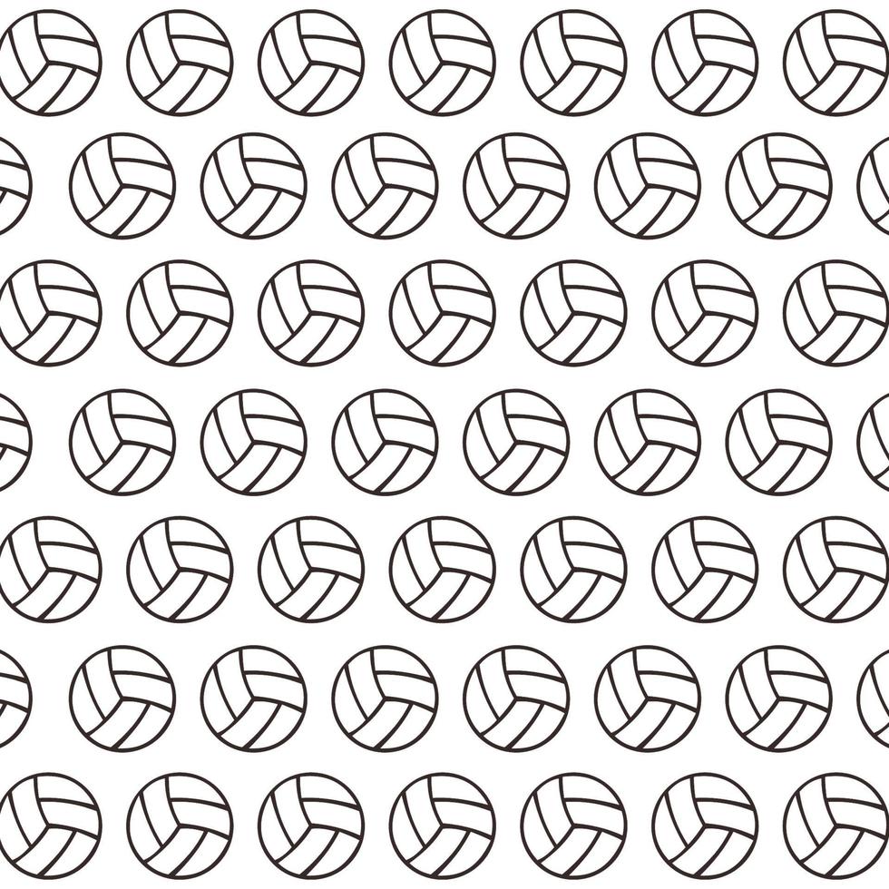 diseño de vector de patrón de ornamento de voleibol