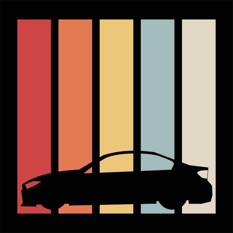 abtract car silhouette background vector