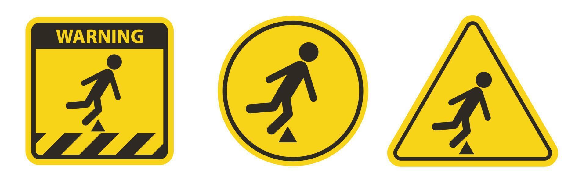 Trip Hazard Symbol Sign Isolate On White Background,Vector Illustration EPS.10 vector