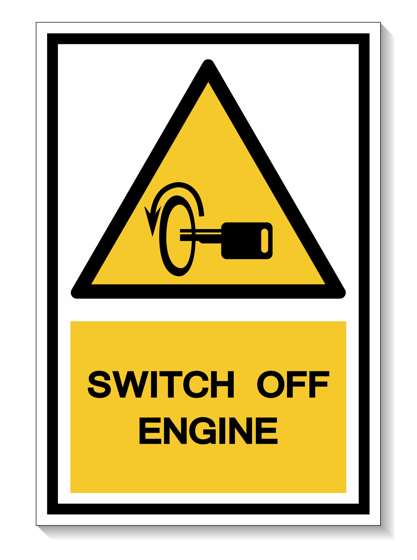 Switch Off Engine Symbol Sign Isolate On White Background,Vector
