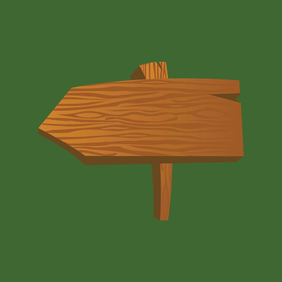 Ilustraciones de letrero de madera vector