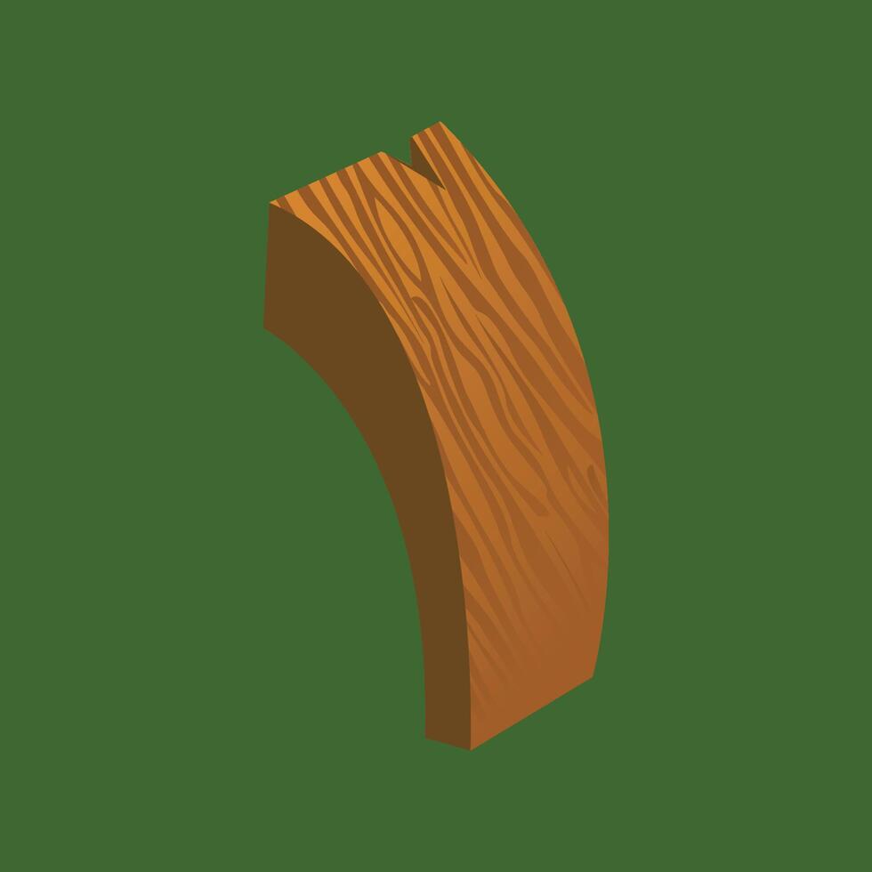 Ilustraciones de letrero de madera vector