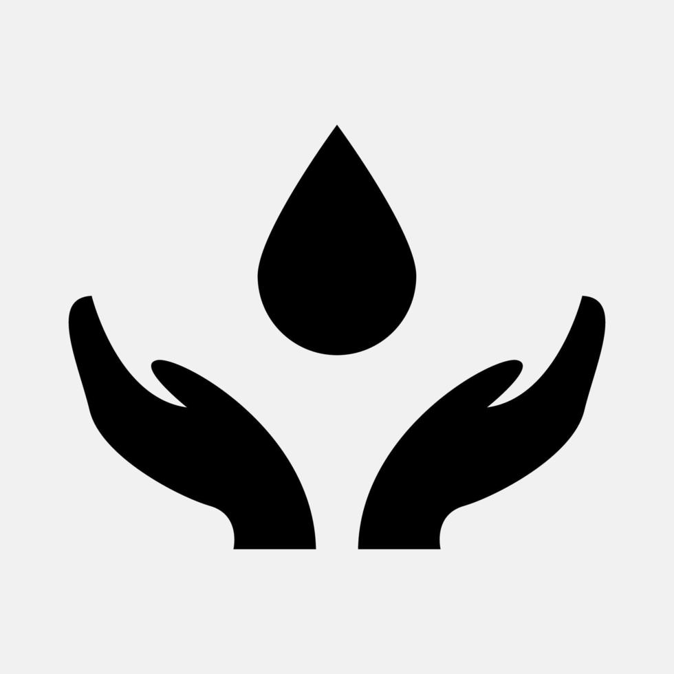 símbolo de icono de vida sostenible vector