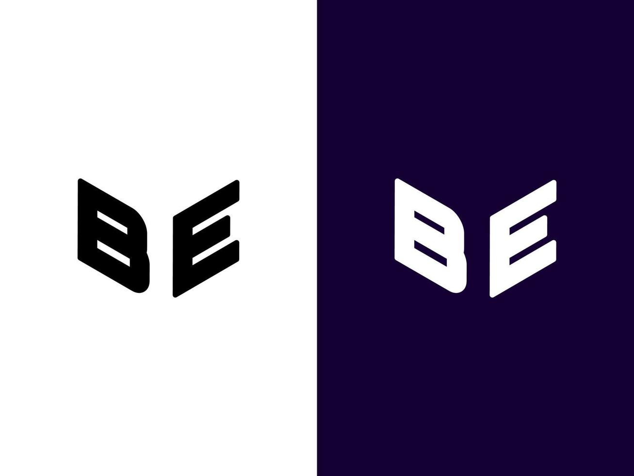letra inicial sea un diseño de logotipo 3d minimalista y moderno vector