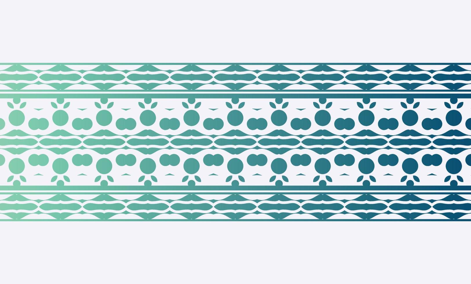 Gradient decorative border design template vector