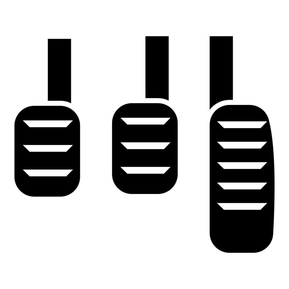 Pedal icon black color illustration flat style simple image vector