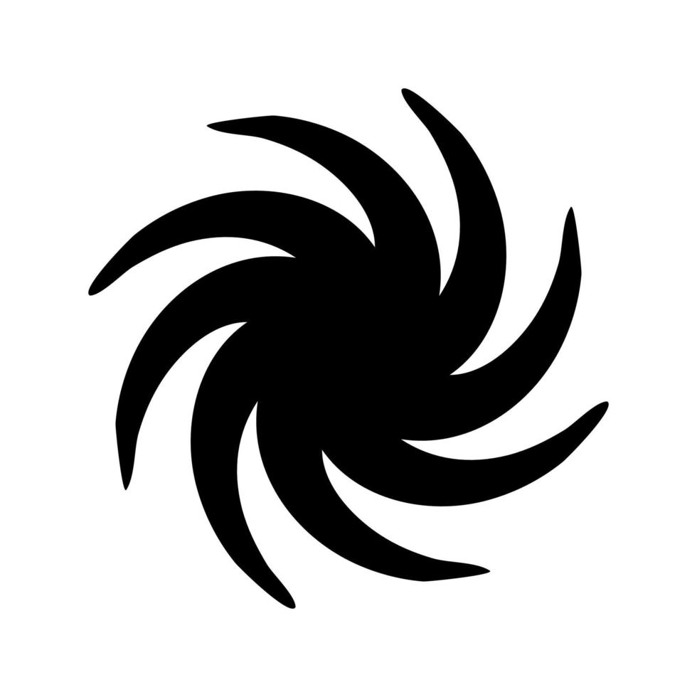 Whirpool it is black icon . vector