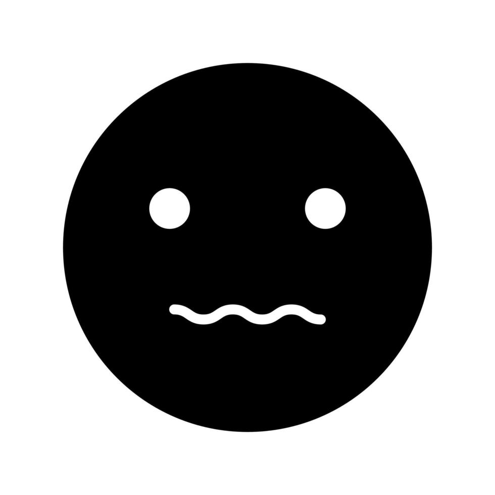 Smiley black color icon . vector