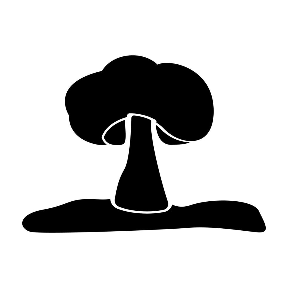 Explosion black color icon . vector