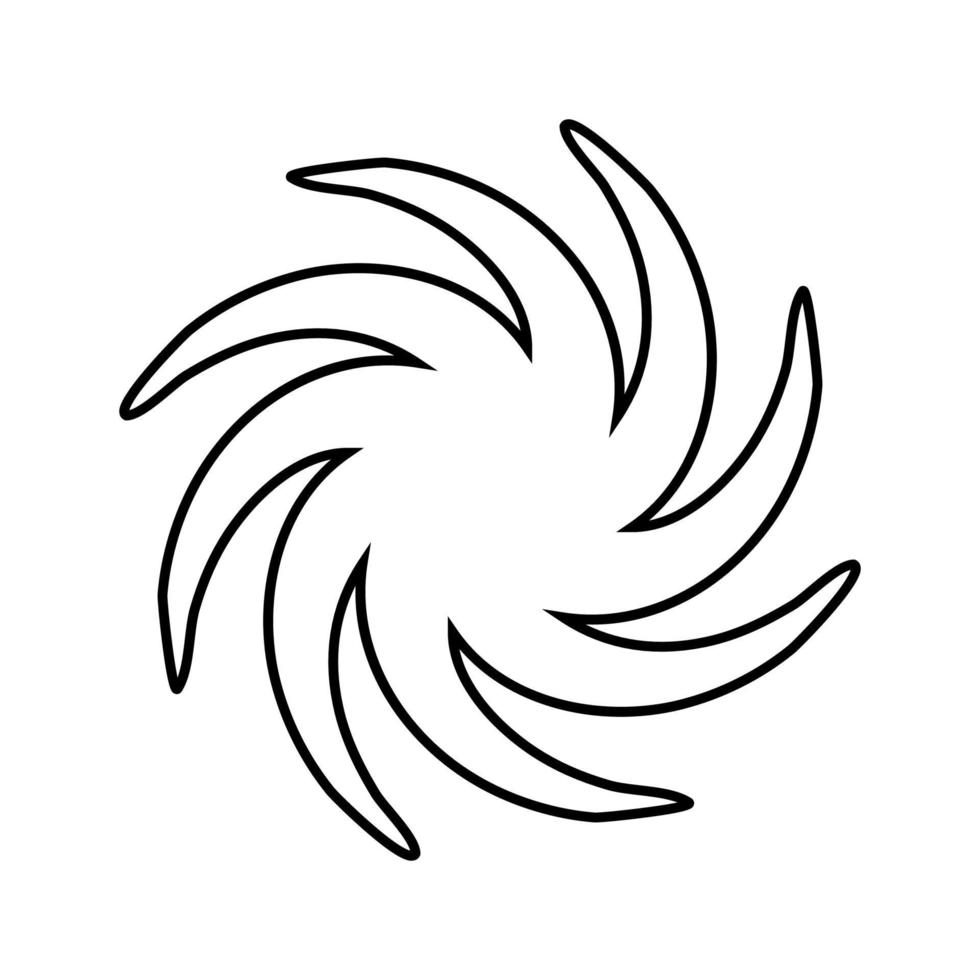 Whirpool it is black icon . vector