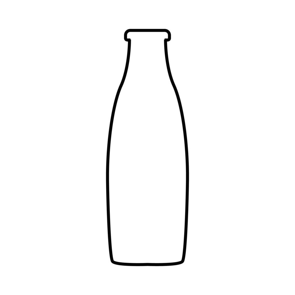 Bottle it is black icon . vector