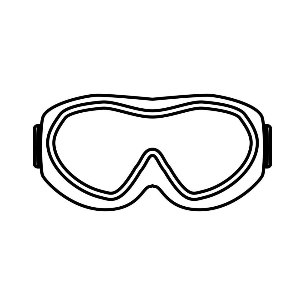 Ski goggles black color icon . 5199793 Vector Art at Vecteezy