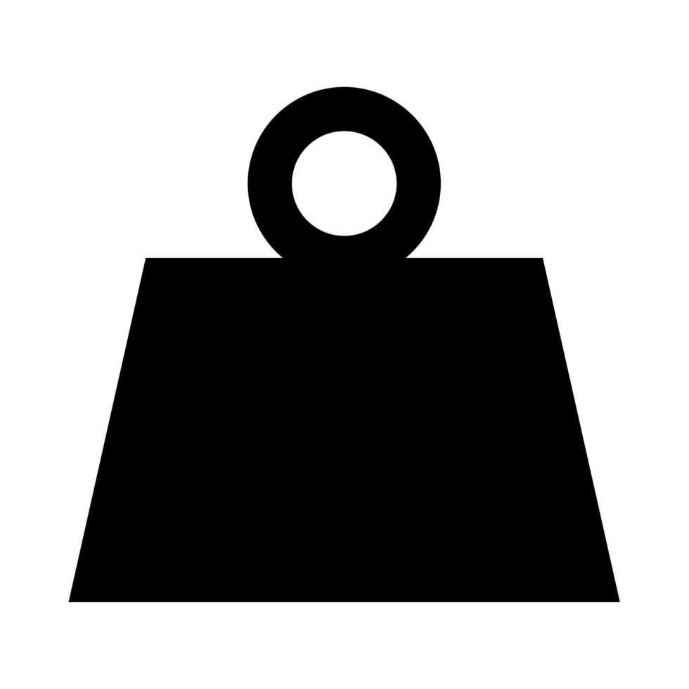 Weight it is black icon . vector