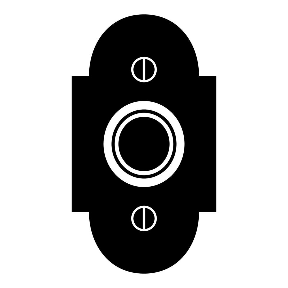 Doorbell icon black color illustration flat style simple image vector