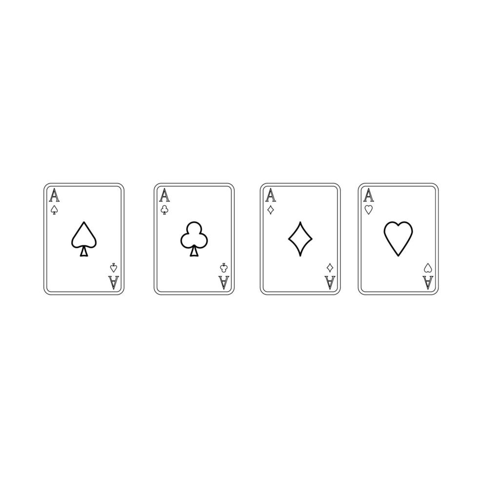 Playing cards black color icon . vector