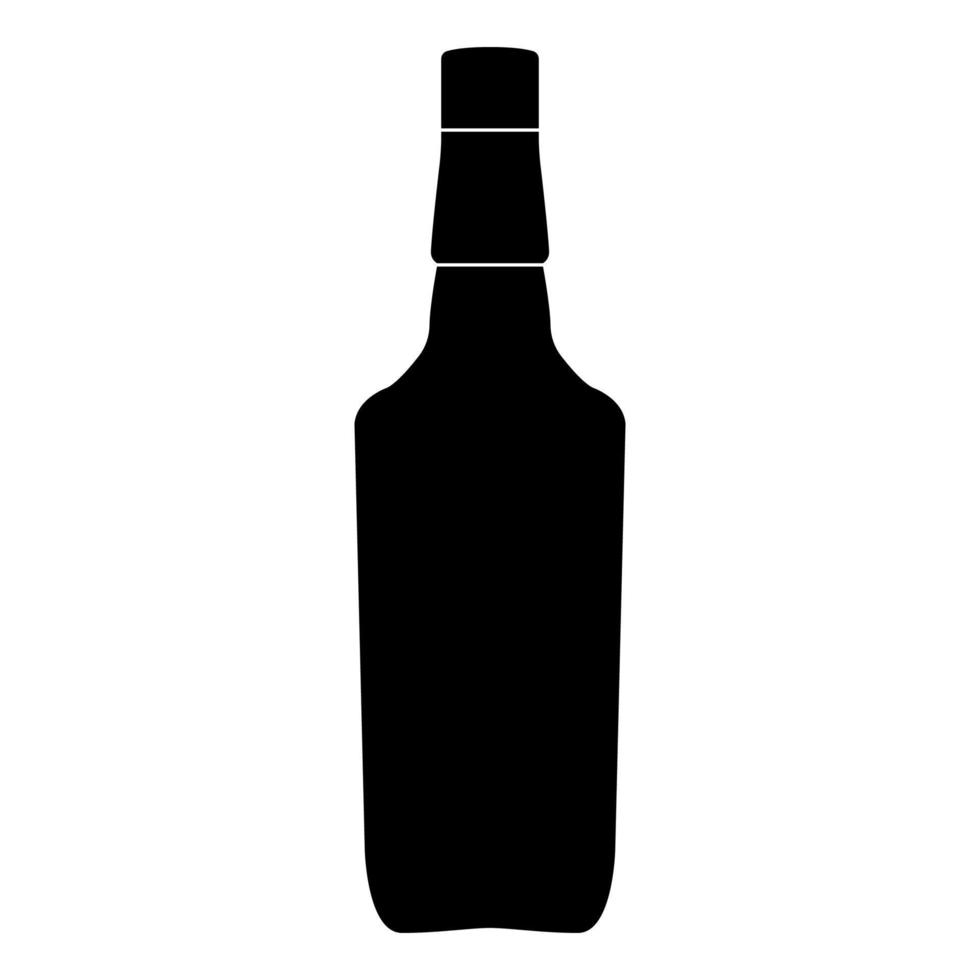 Whisky black color icon . vector