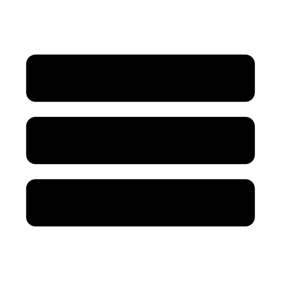 List black color icon . vector