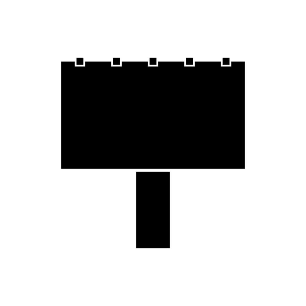 Bigboard es un icono negro. vector