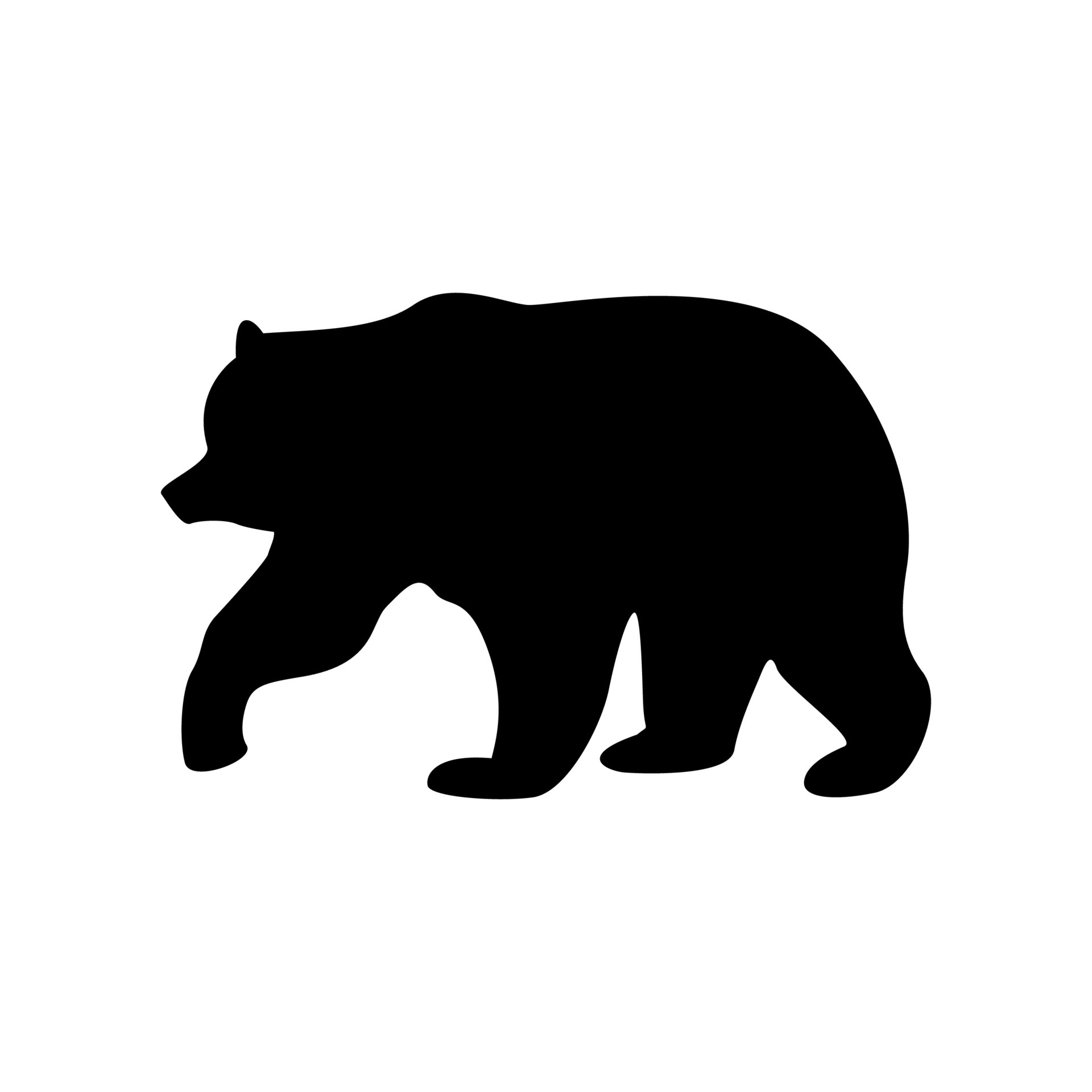 Bear black color icon . 5199990 Vector Art at Vecteezy