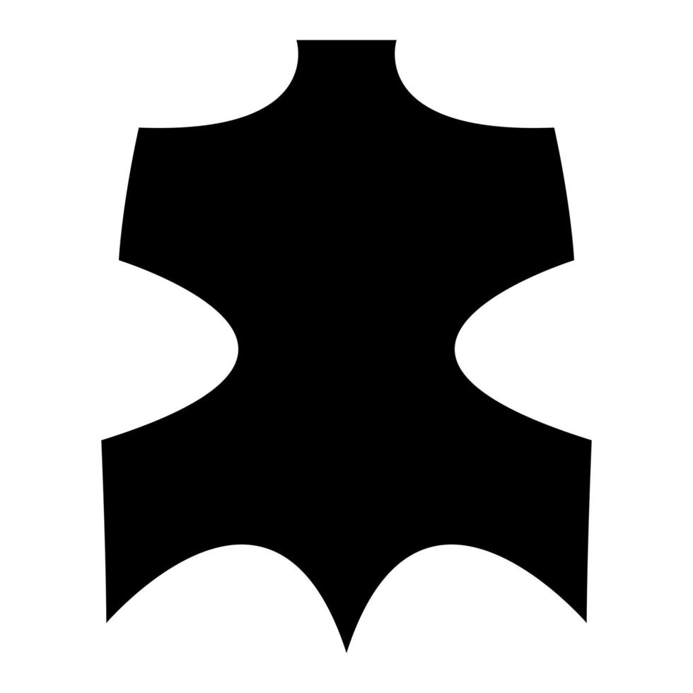 Leather black color icon . vector