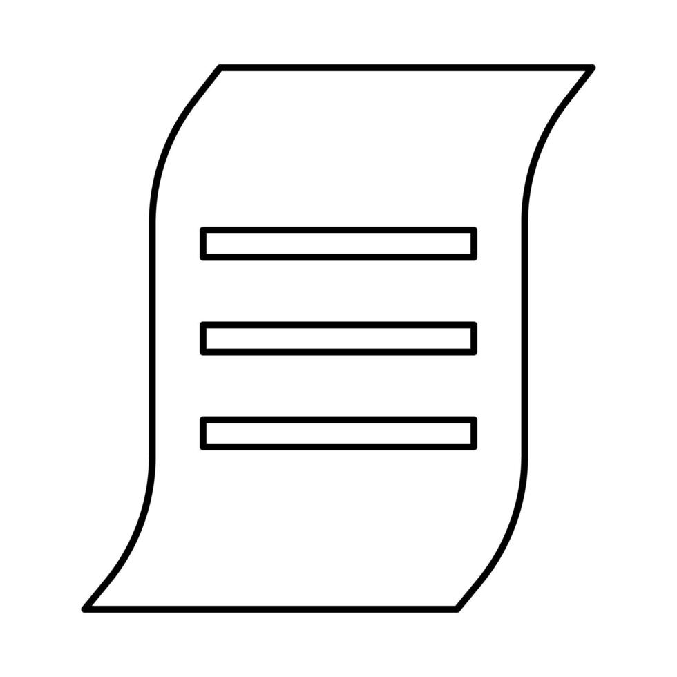 Document it is black icon . vector