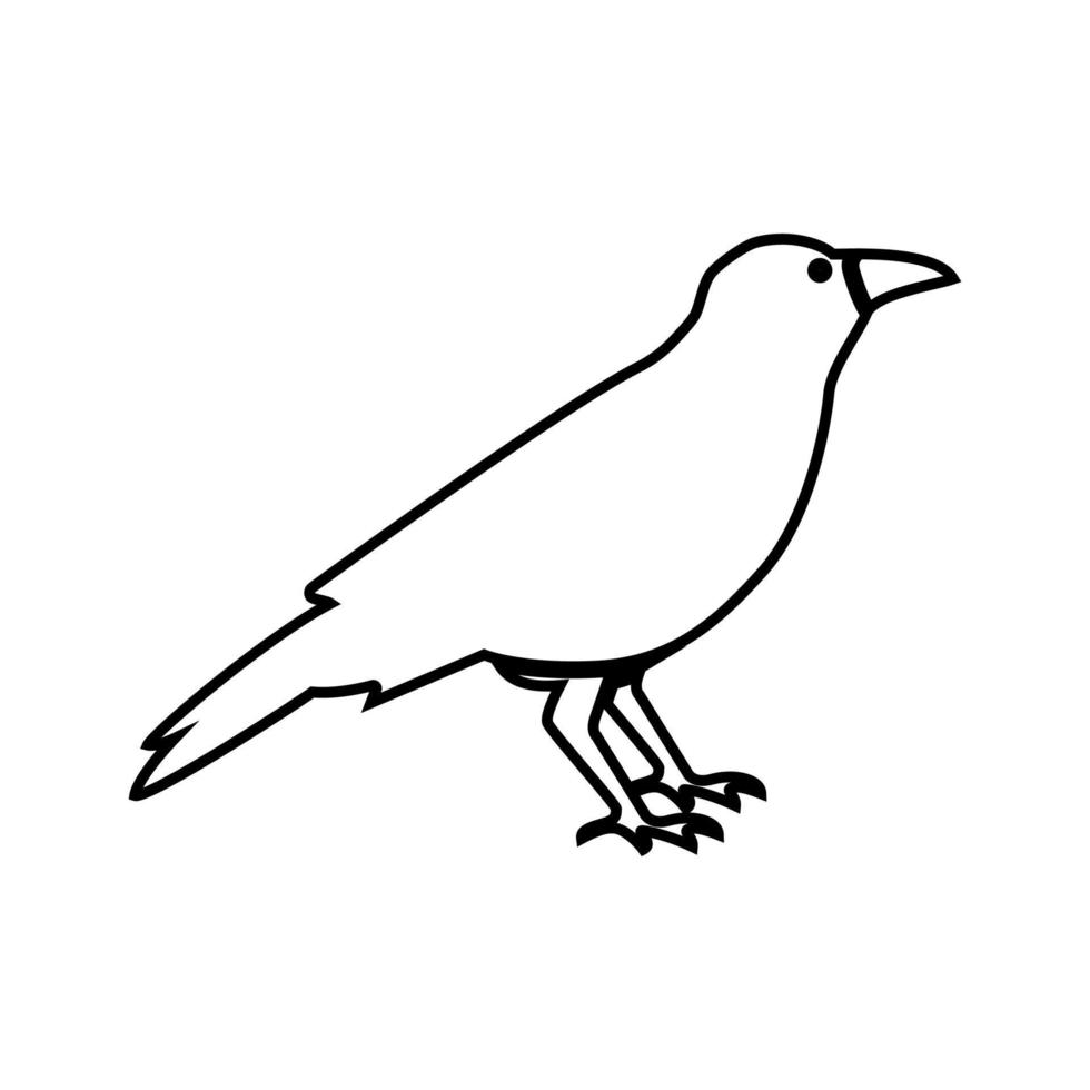 Crow it is black icon . vector