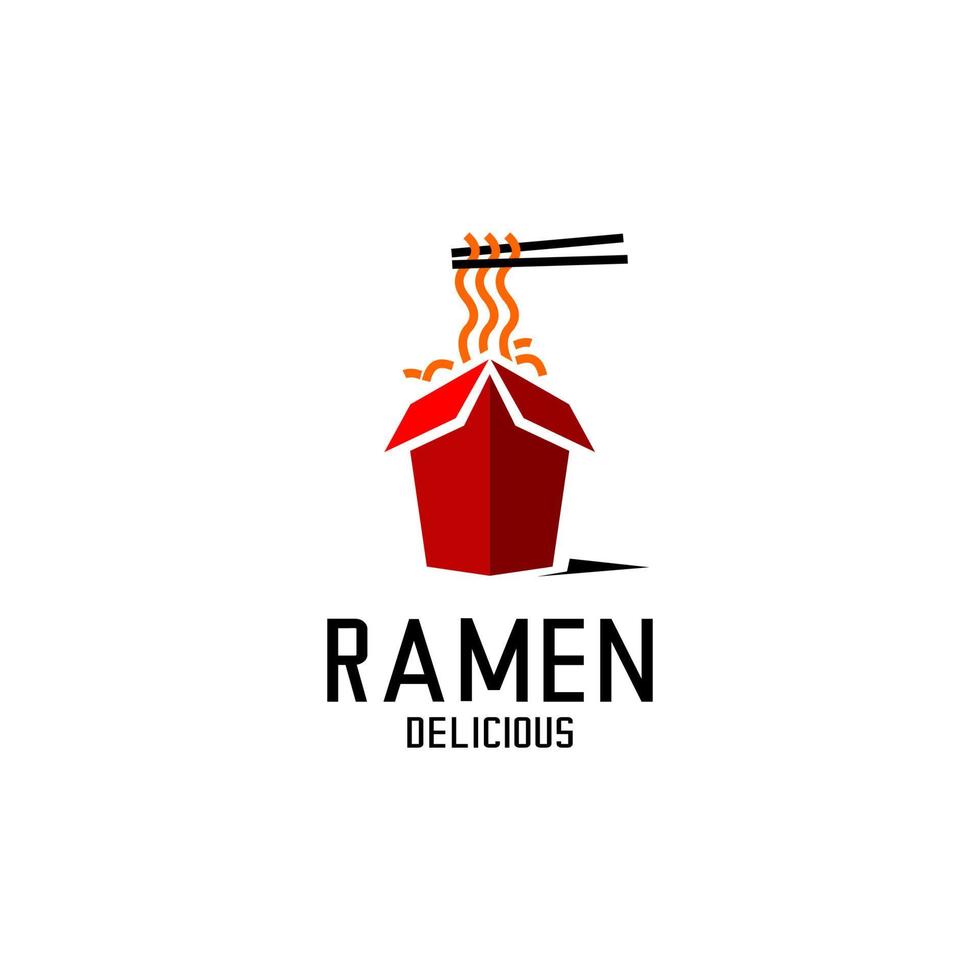 vector de caja de ramen