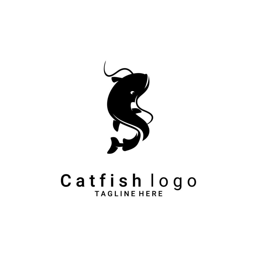 CATFISH LOGO VECTOR ON WHITE BACKGROUND