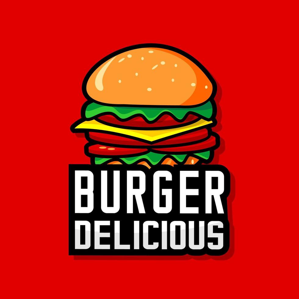 gran logotipo humberger vector