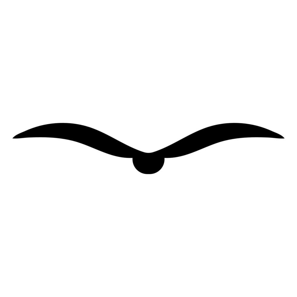 Bird black color icon . vector