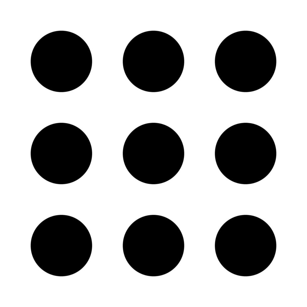 Dial button black color icon . vector