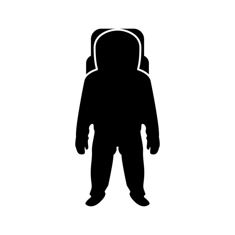 Spaceman black color icon . vector