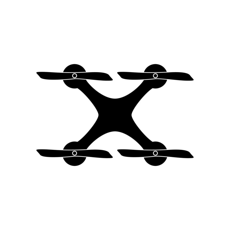 Drone black color icon . vector