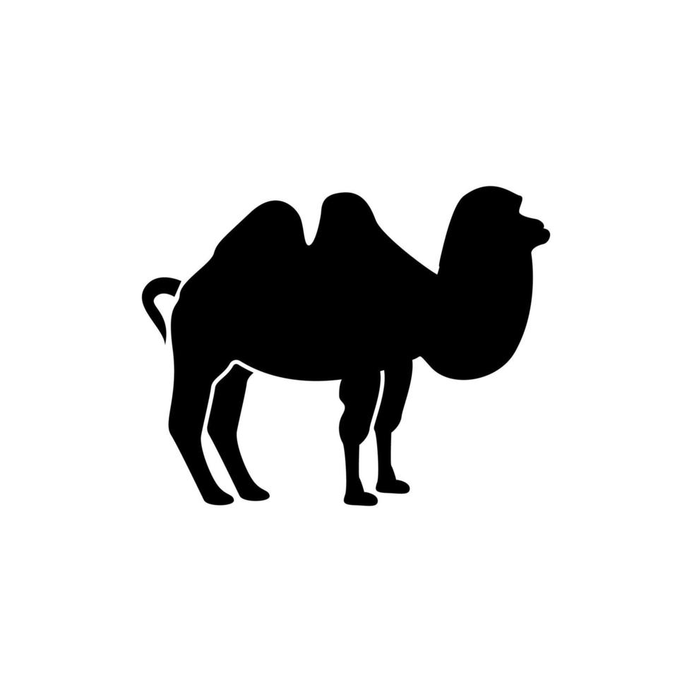 Camel it is black icon . vector